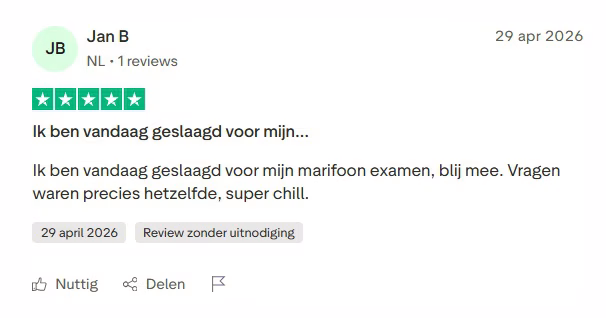 snel je vaarbewijs trustpilot beoordeling